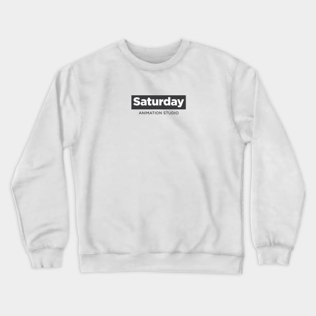 Saturday Charcoal - Small logo Crewneck Sweatshirt by Digital Dimension Entertainment Group